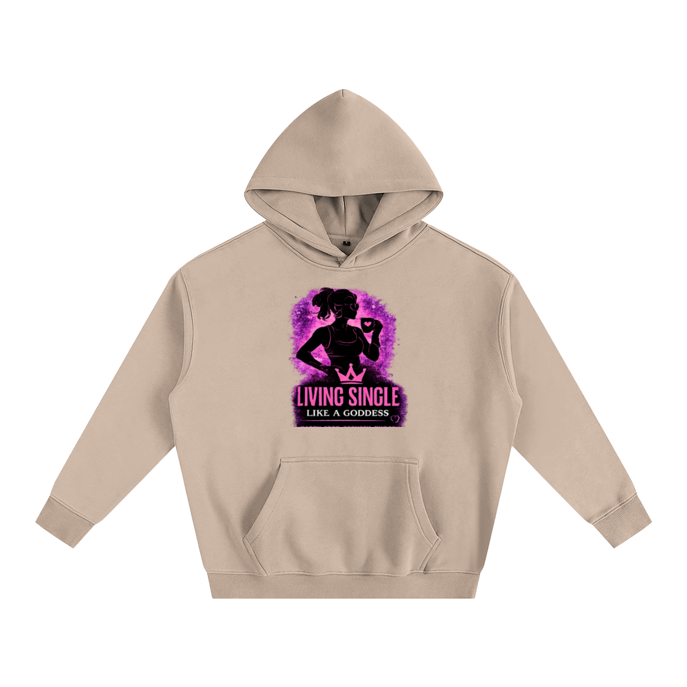 Living Single Like A Goddess Oversize Fleeced Hoodie