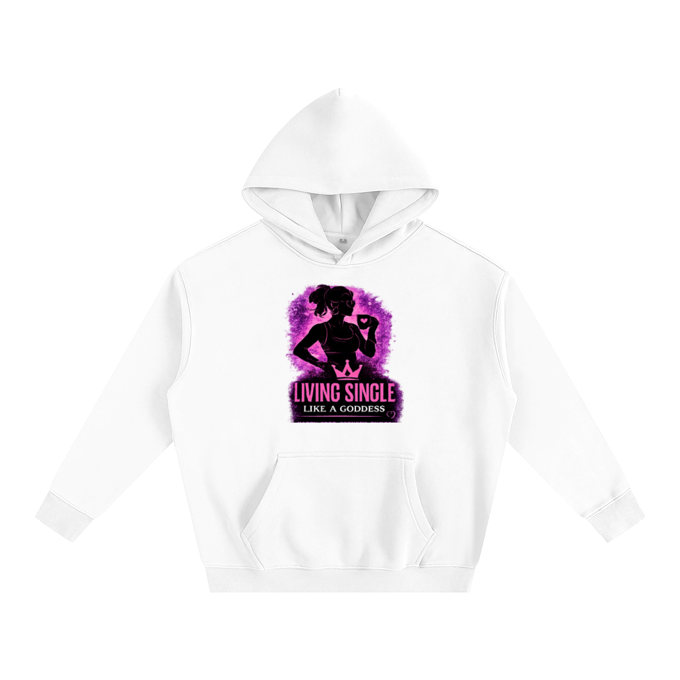 Living Single Like A Goddess Oversize Fleeced Hoodie