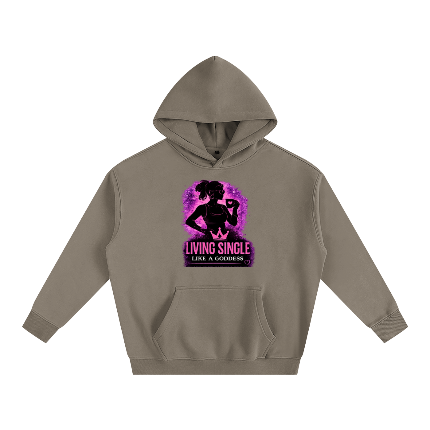 Living Single Like A Goddess Oversize Fleeced Hoodie