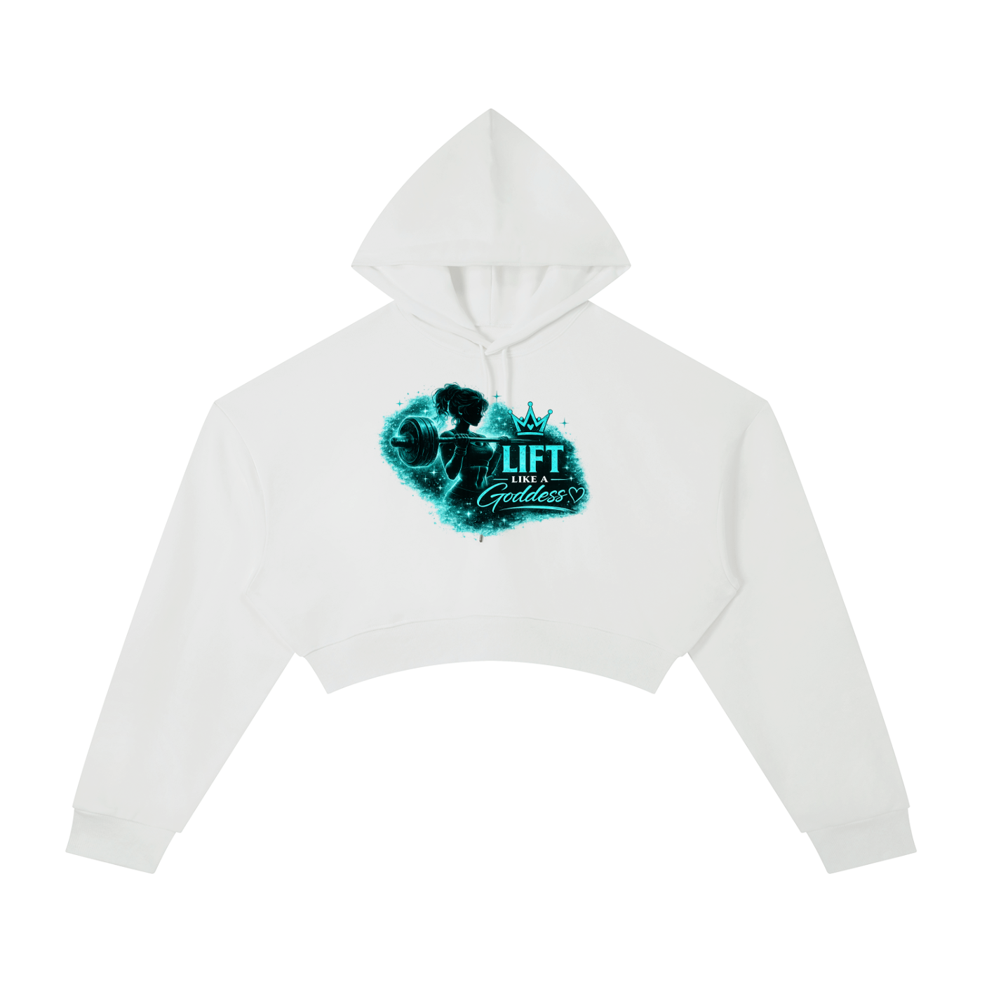 Lift Like A Goddess (T) Essential Cropped Hoodie