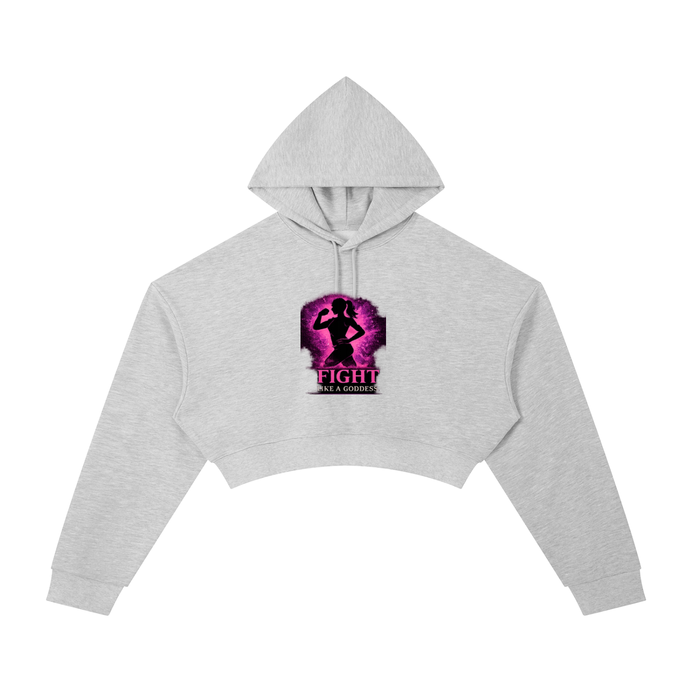 Fight Like A Goddess Essential Cropped Hoodie