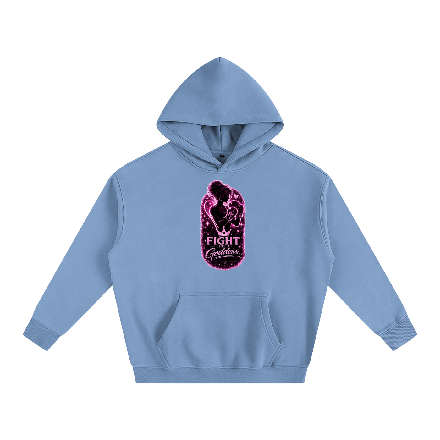 Fight Like A Goddess Oversize Fleeced Hoodie