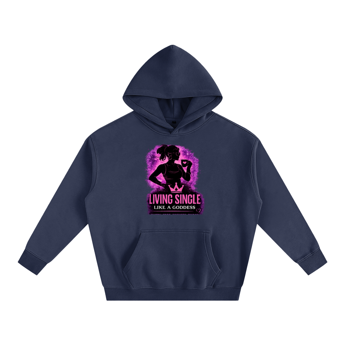 Living Single Like A Goddess Oversize Fleeced Hoodie