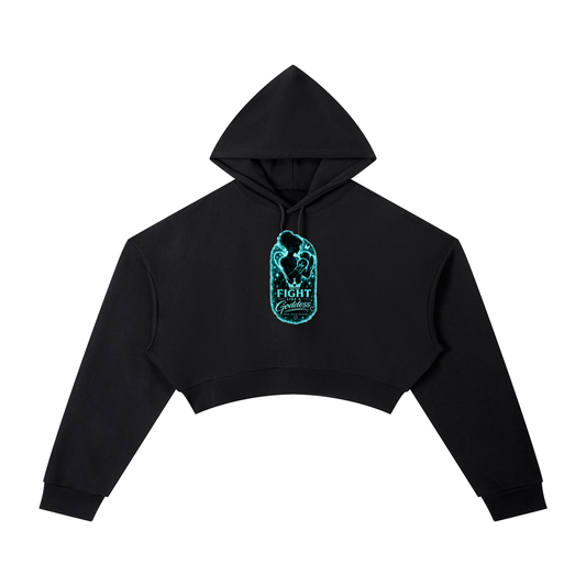 Fight Like A Goddess Essential Cropped Hoodie