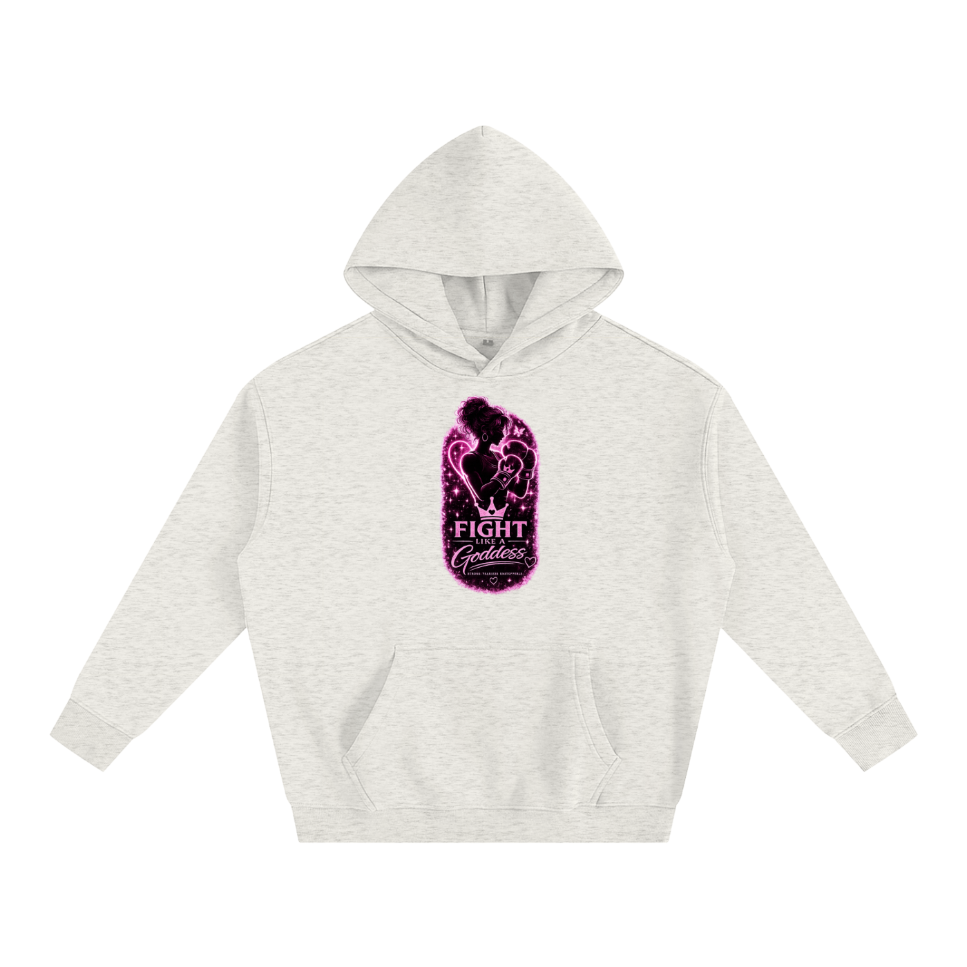 Fight Like A Goddess Oversize Fleeced Hoodie