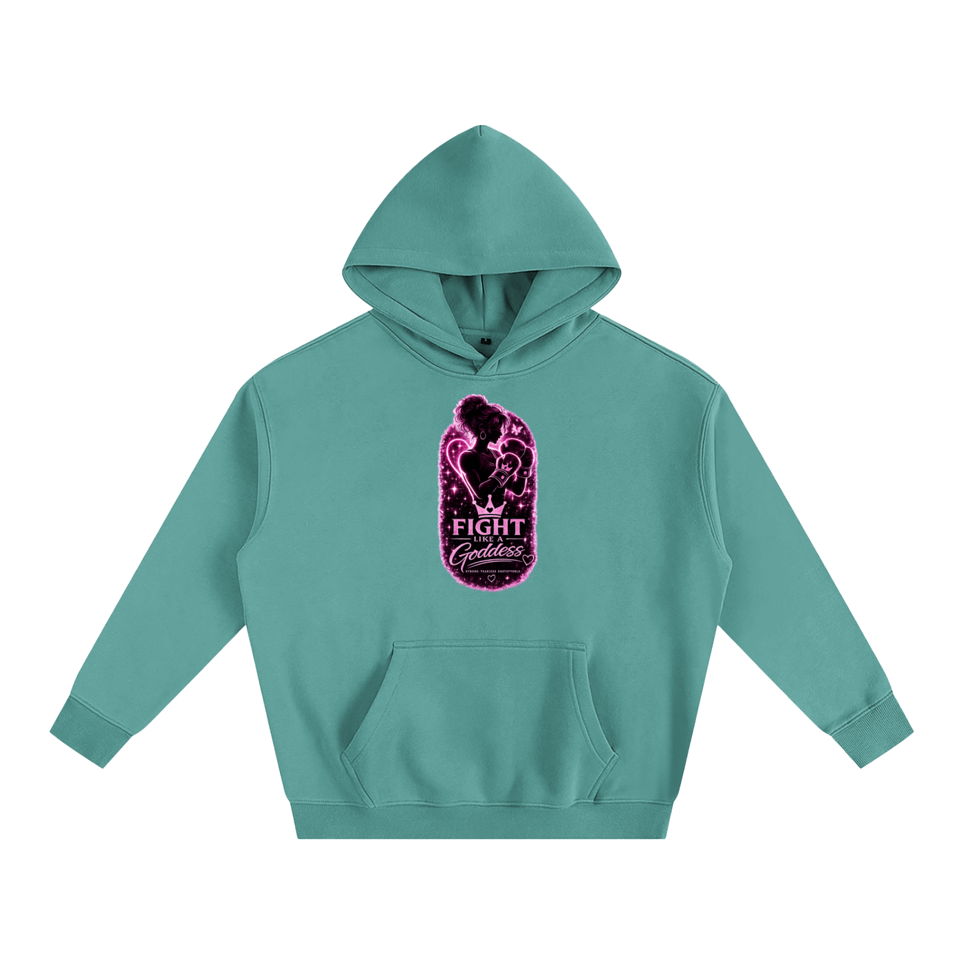 Fight Like A Goddess Oversize Fleeced Hoodie
