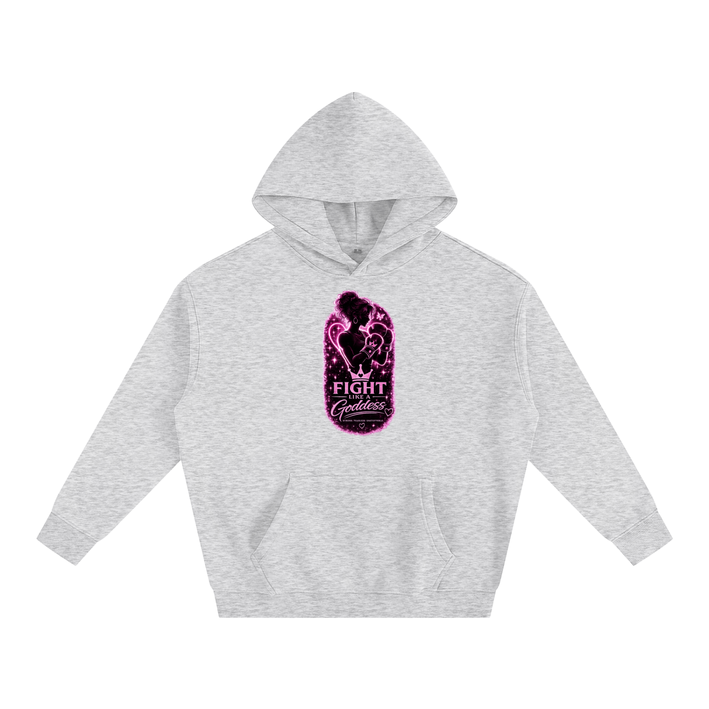 Fight Like A Goddess Oversize Fleeced Hoodie