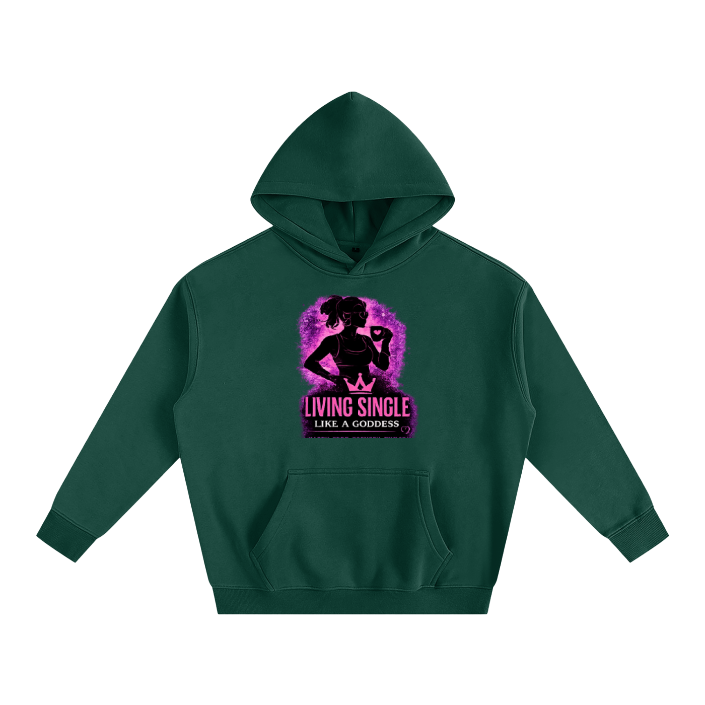 Living Single Like A Goddess Oversize Fleeced Hoodie