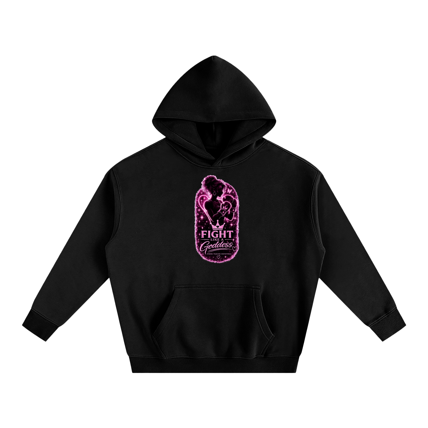 Fight Like A Goddess Oversize Fleeced Hoodie