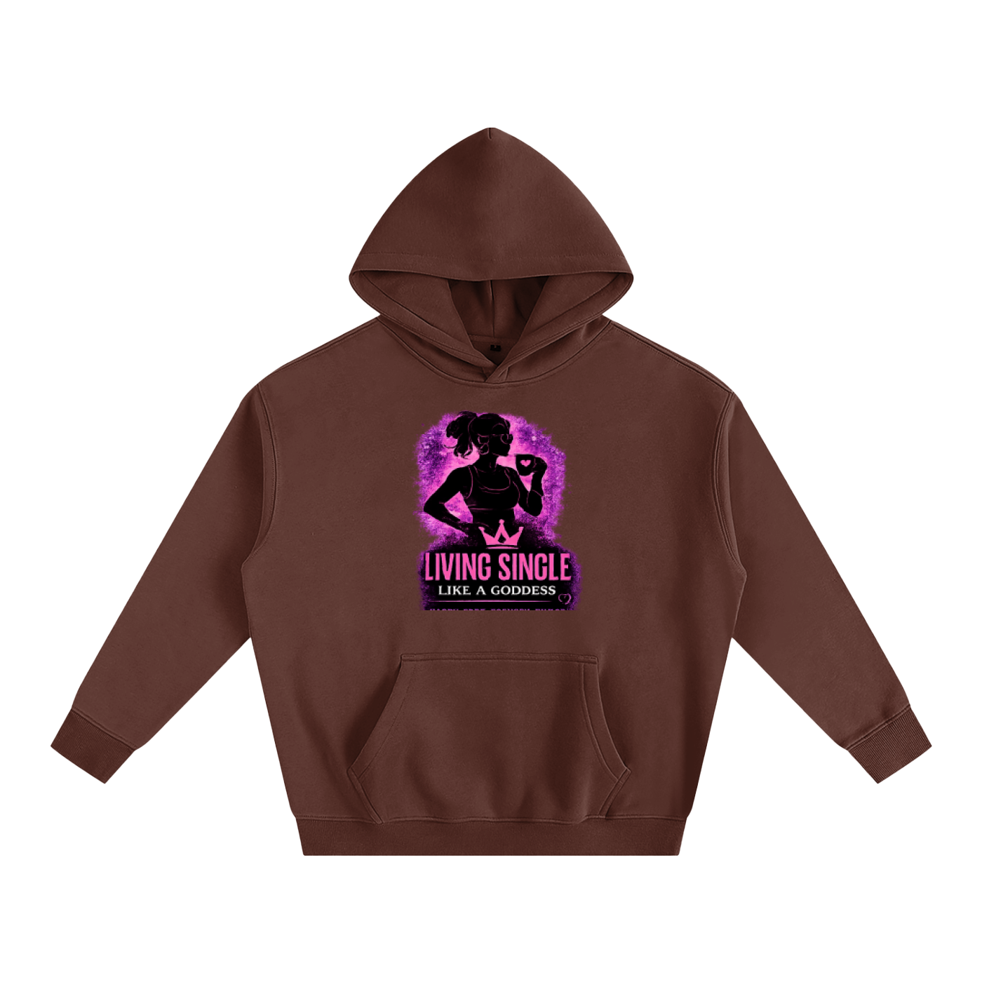 Living Single Like A Goddess Oversize Fleeced Hoodie