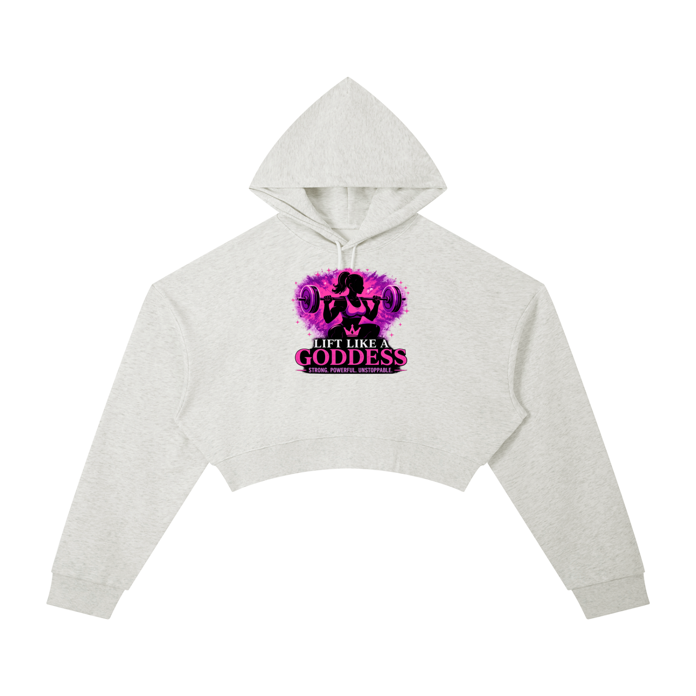 Lift Like A Goddess Essential Cropped Hoodie