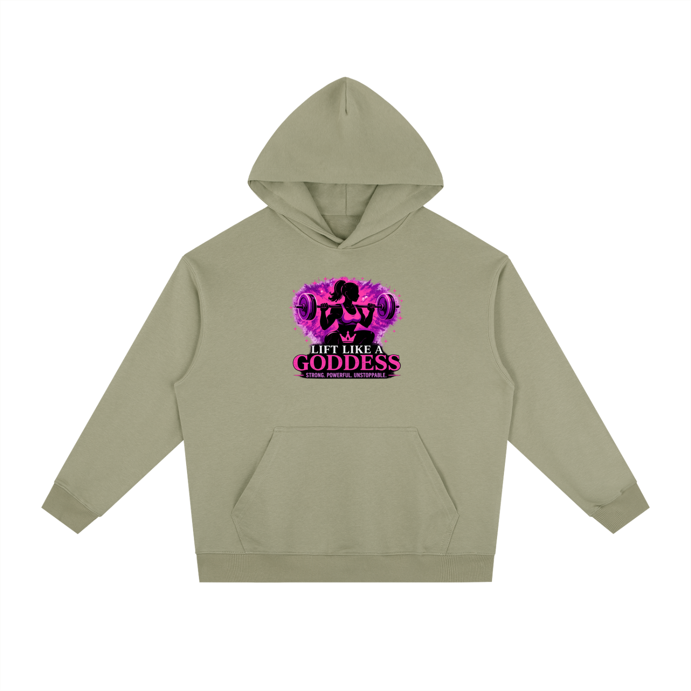 Lift Like a Goddess Essential Heavyweight Drop-Shoulder Hoodie