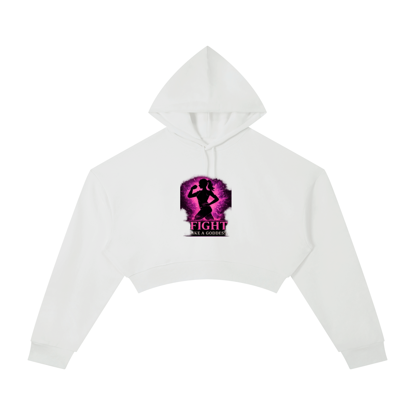 Fight Like A Goddess Essential Cropped Hoodie