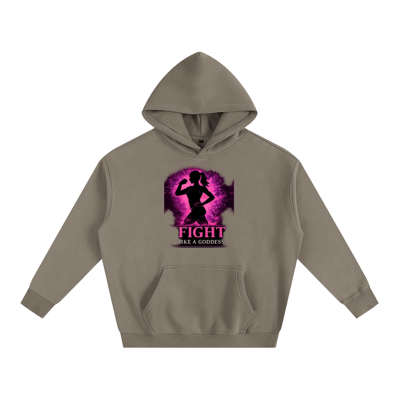 Fight Like A Goddess Oversize Fleeced Hoodie