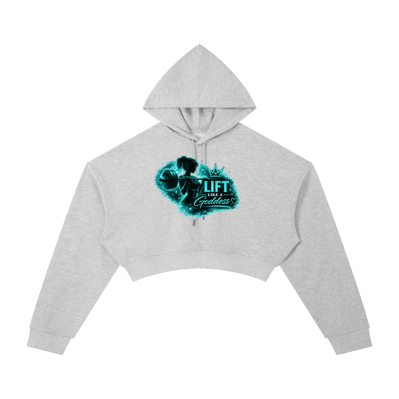 Lift Like A Goddess (T) Essential Cropped Hoodie