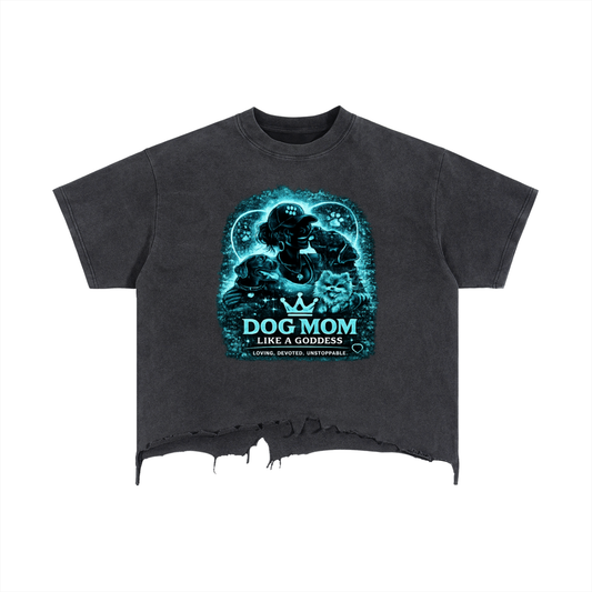 Dog mom,Top,Oversized t shirt,Goddess,T-shirt 