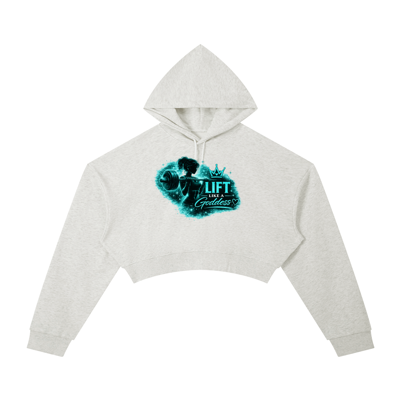 Lift Like A Goddess (T) Essential Cropped Hoodie