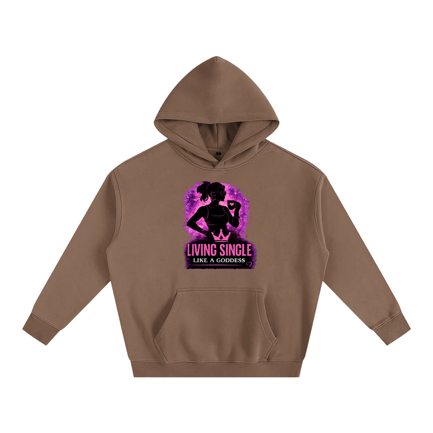 Living Single Like A Goddess Oversize Fleeced Hoodie