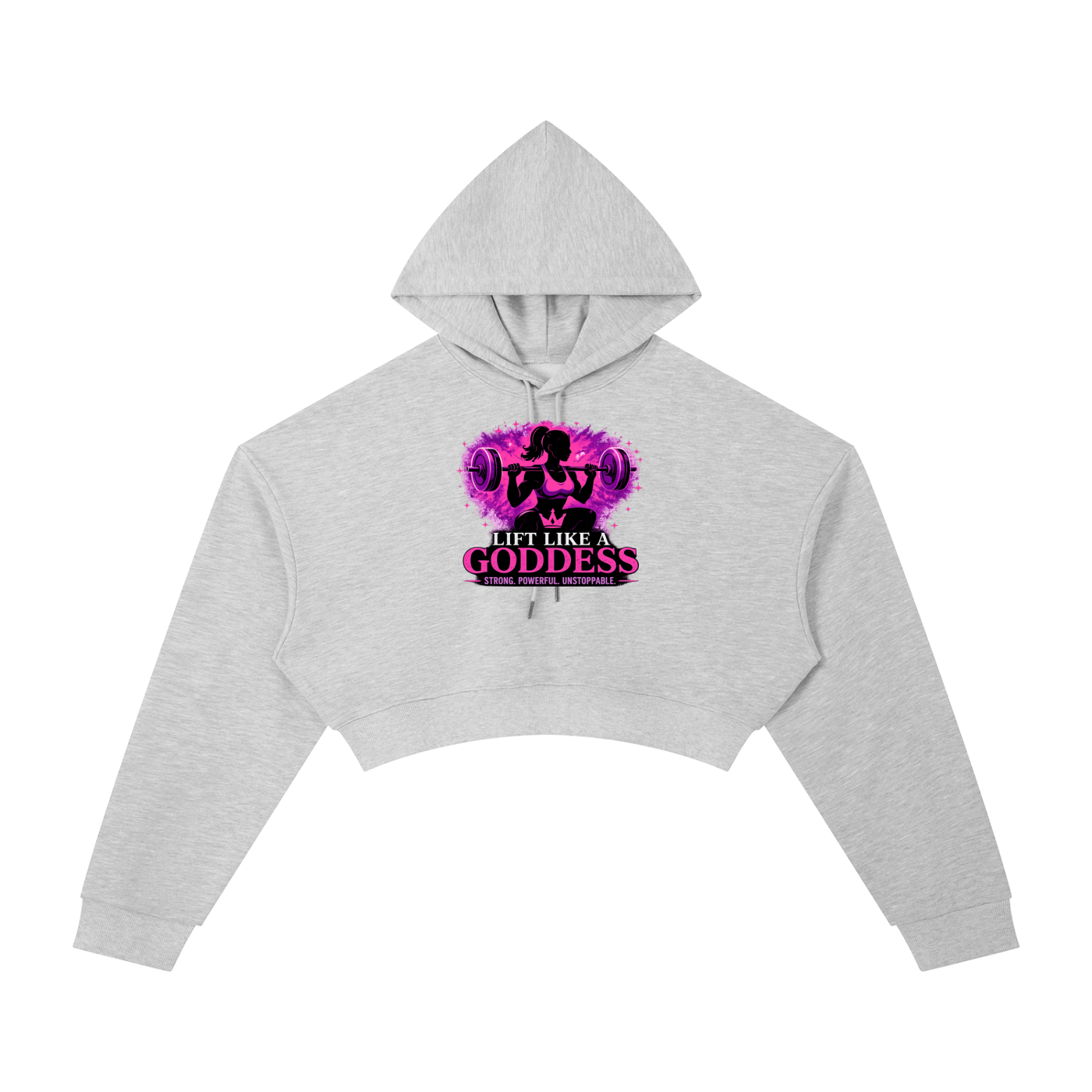 Lift Like A Goddess Essential Cropped Hoodie