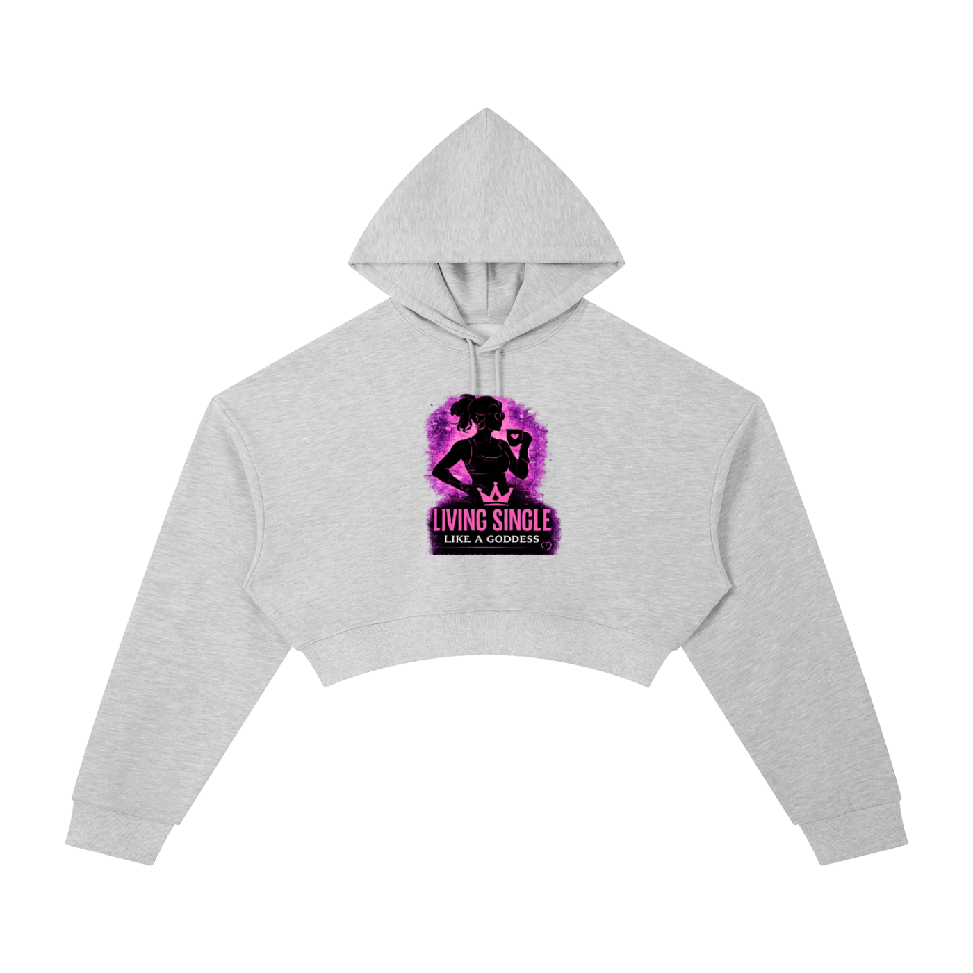 Living Single Like A Goddess Essential Cropped Hoodie