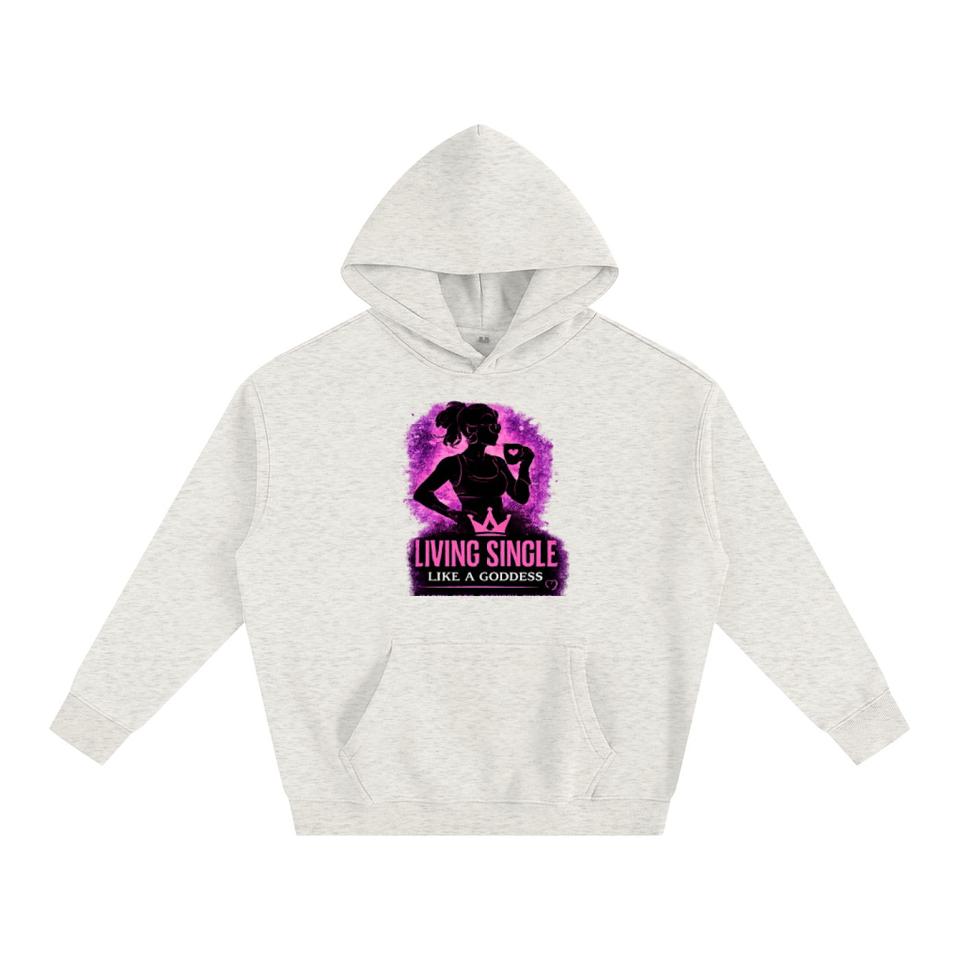 Living Single Like A Goddess Oversize Fleeced Hoodie