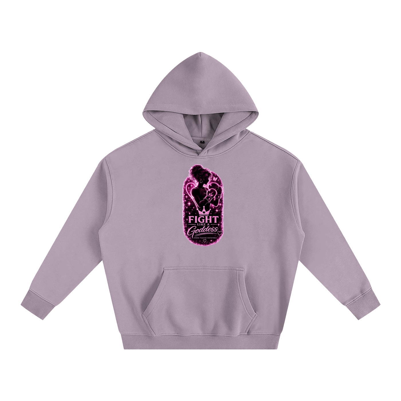 Fight Like A Goddess Oversize Fleeced Hoodie